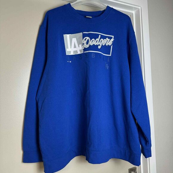 Fanatics Los Angeles Dodgers Men's Pullover Blue Sweatshirt 4XL Longsleeves - Picture 3 of 8